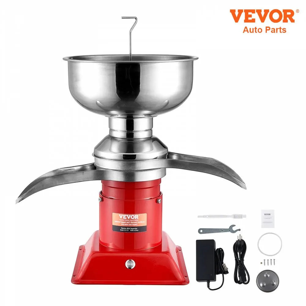100L/H Electric Milk Cream Separator, Commercial/Household Stainless Steel Centrifugal Skimmer for Butter Making & Skimmin