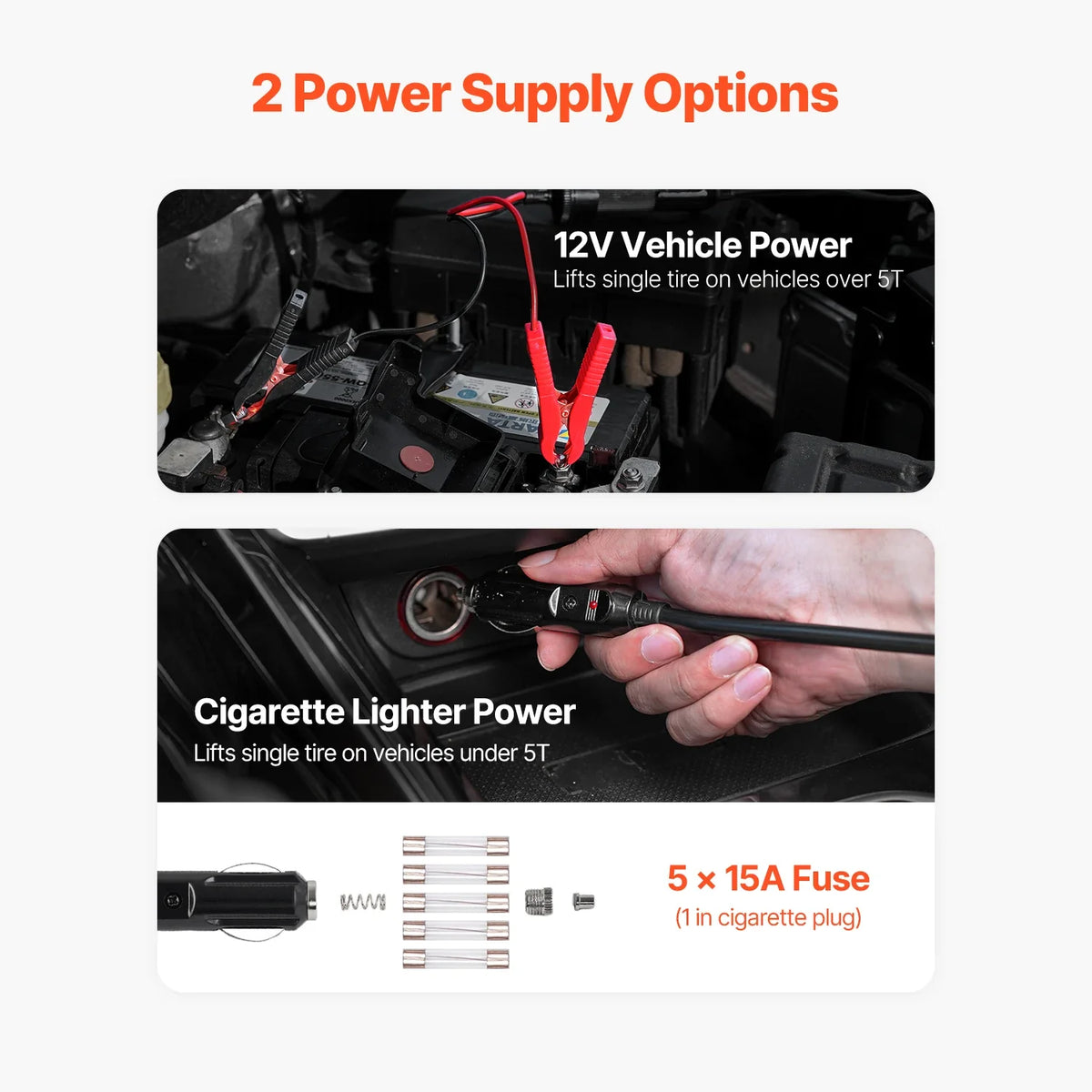 Electric Car Jack, 5T Electric Scissor Jack with Built-In Inflator 12V Tire Changer with  LED Light for Sedan, SUV, Truck