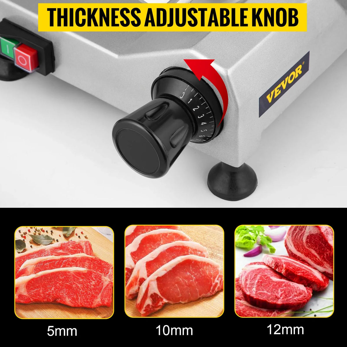 8 Inch Blade Electric Food Slicer Grinder Home Meat Slicer Machine Commercial Deli Meat Cheese Beef Mutton Turkey Cutter