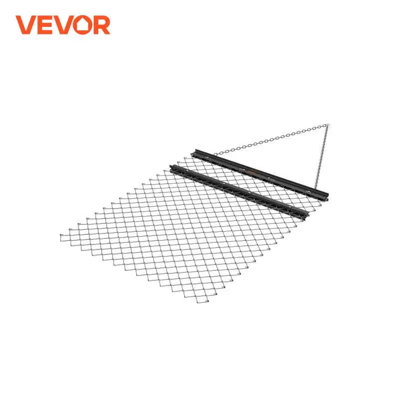 Drag Harrow 4' x 5' ATV Chain Harrow Q235 Steel UTV Tractor Attachments Field Drag Mat for Landscape Leveling or Prepping