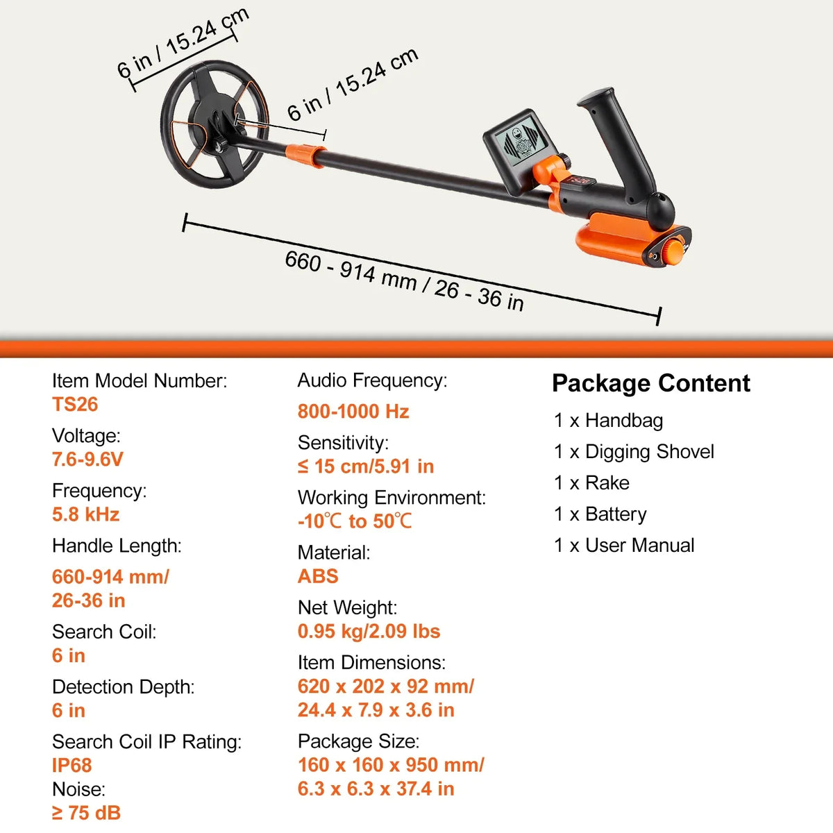 Metal Detector for Adults & Kids with LCD Display 7 Modes DSP Chip Higher Accuracy Gold Detector 10'' Detection Depth
