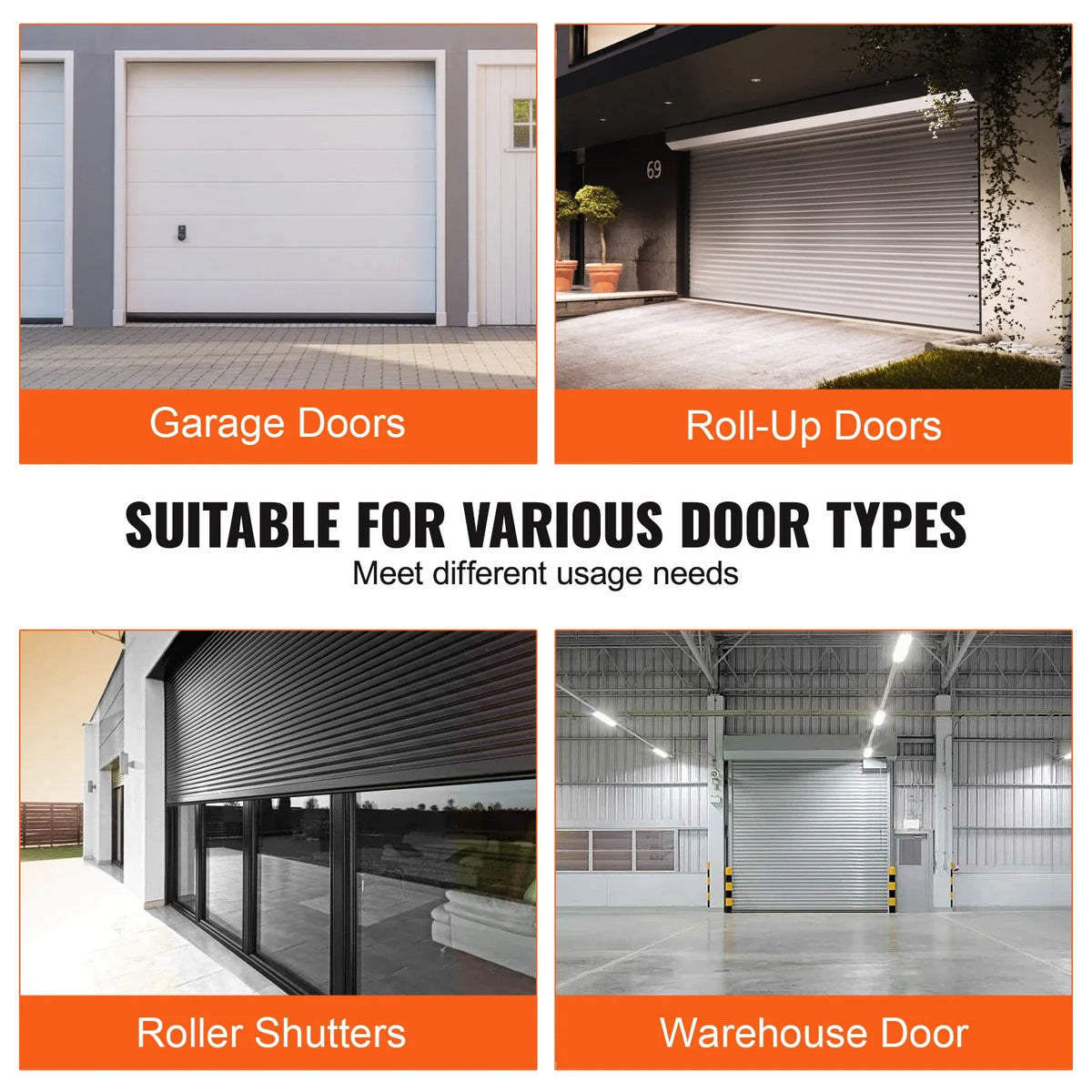 3m 4.8m 6m Garage Door Seals Bottom Rubber U Shape +O Ring Garage Door Weather Stripping Universal Weatherproof Rubber