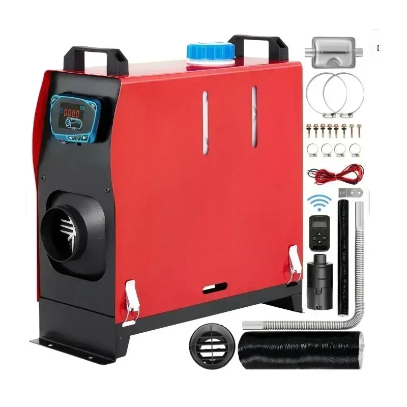 Car Heater Diesel Air Heater 5/8KW 12V With LCD Switch Silencer for Car Truck Boat RV Parking Diesel Heater Auxiliary Heat