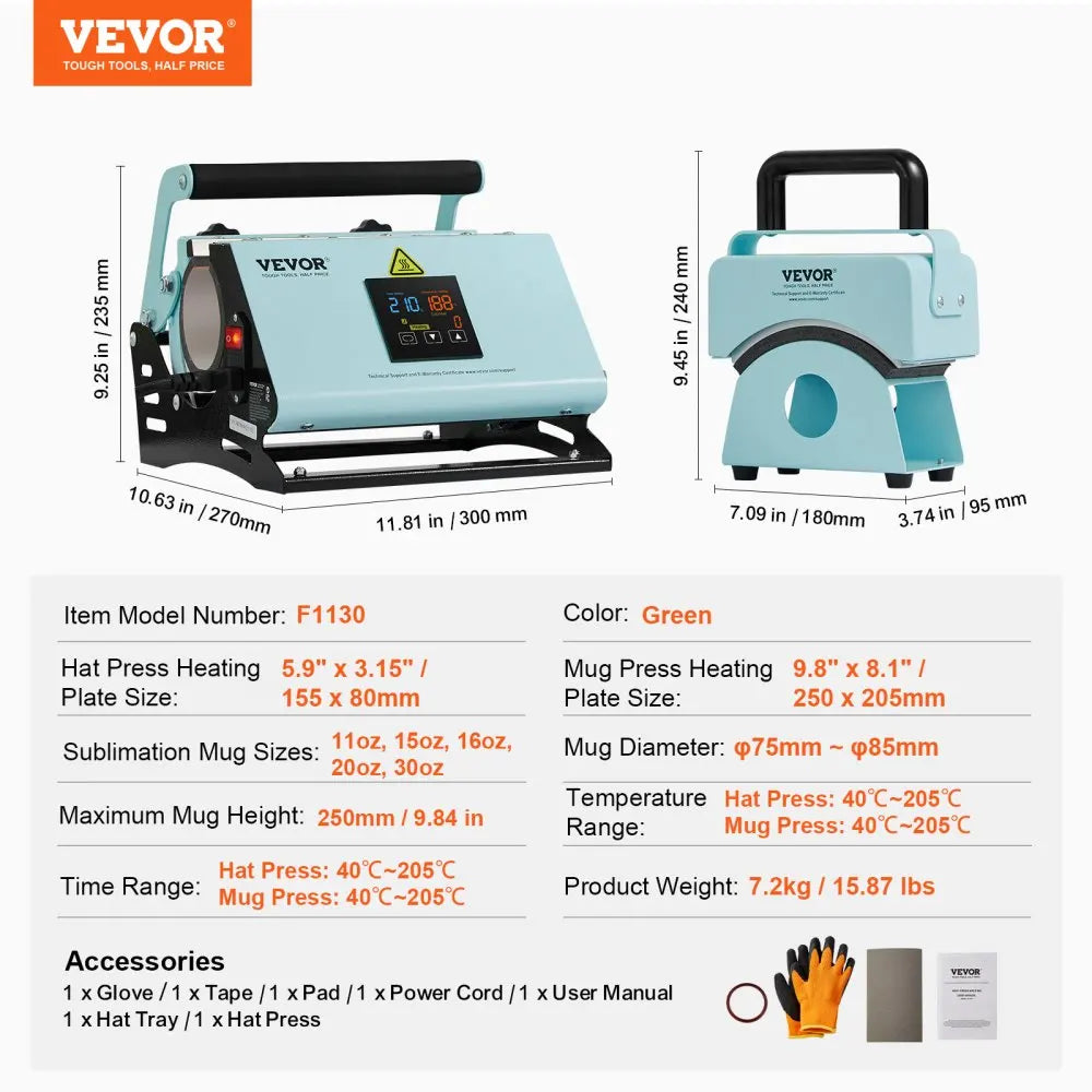 Hat Press Machine Mini Hat Heat Press for Caps Cap Heat Press Machine Safety Base and Glove Automatic Shut-Off Purple