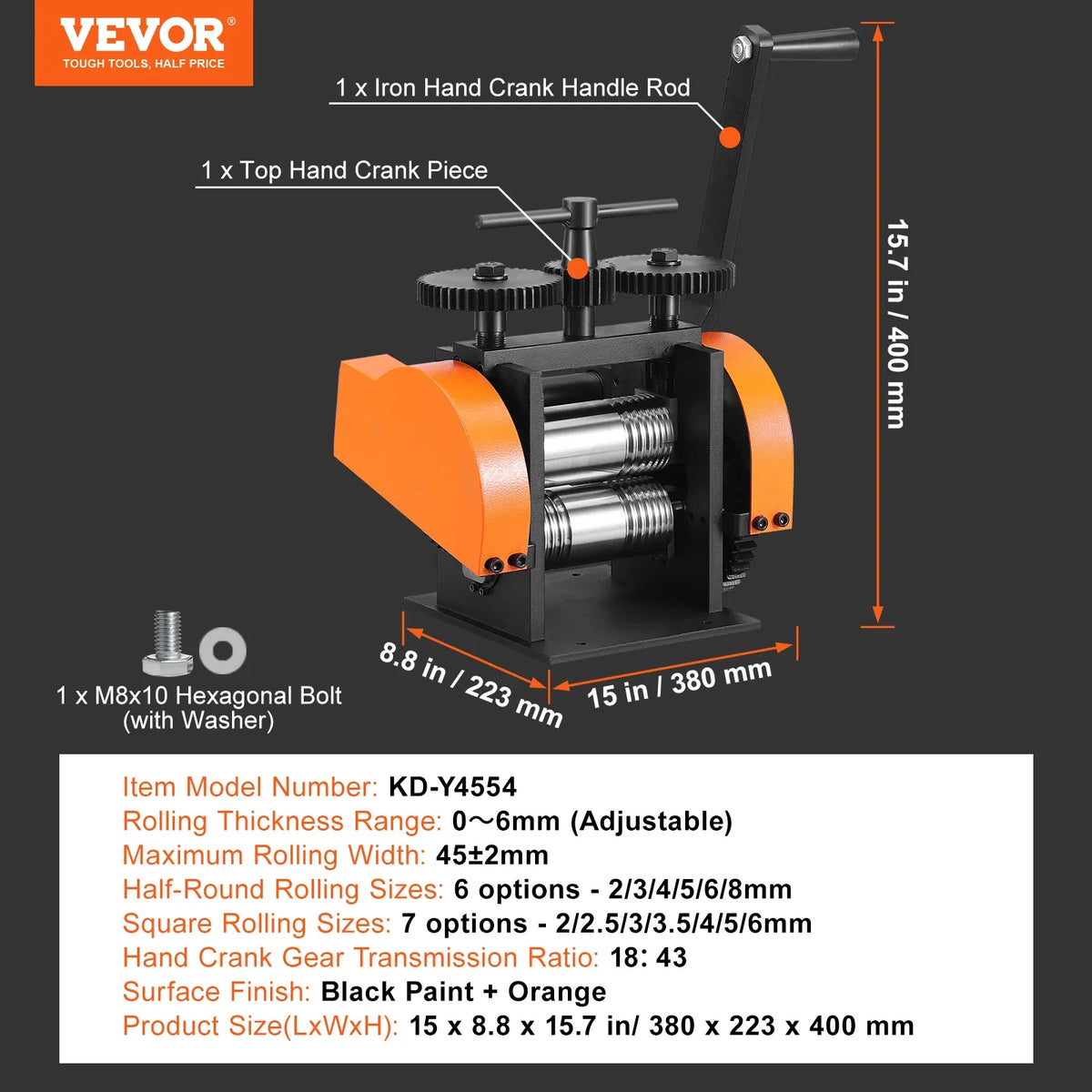 Jewelry Rolling Mill Manual Jewelry Rolling Mill Machine Metal Jewelry Press Making for Gold & Silver Manual Combination
