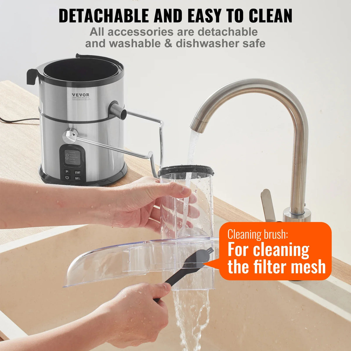 Juicer Machine 850W Motor Centrifugal Juice Extractor Easy Clean Centrifugal Big Mouth Large for Fruits and Vegetables