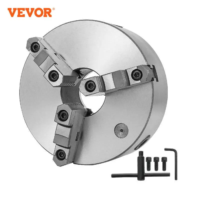 3 Jaw Lathe Chuck K11-200 8Inch K11-250 10inch Self Centering Chuck Hardened Steel Jaws for Lathe Drilling Milling Machine