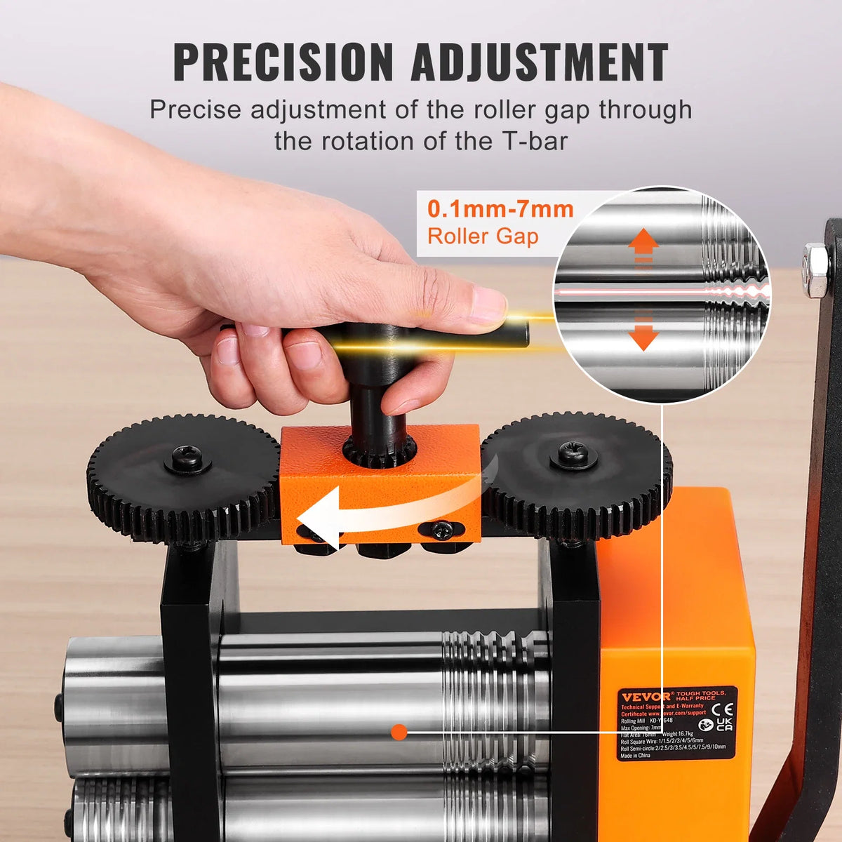 Jewelry Rolling Mill Manual Jewelry Rolling Mill Machine Metal Jewelry Press Making for Gold & Silver Manual Combination