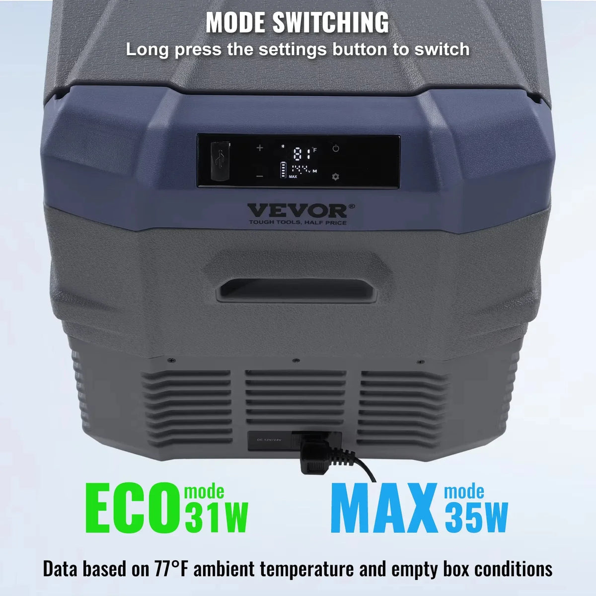Car Refrigerator  12 Volt Car Refrigerator Fridge  37 L -4℉-68℉  12/24V DC and 100-240V AC  for Outdoor  Camping and RV