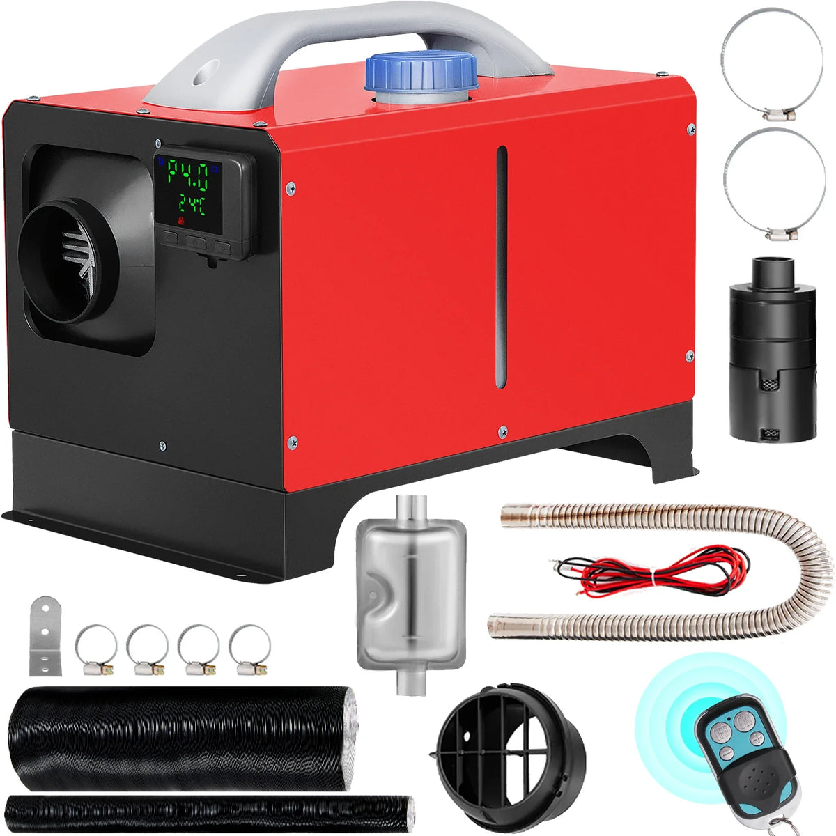 Diesel Air Heater 8KW All in One Diesel Heater 12V Fast Heating Diesel Parking Heater w/LCD & Remote Control for RV Truck