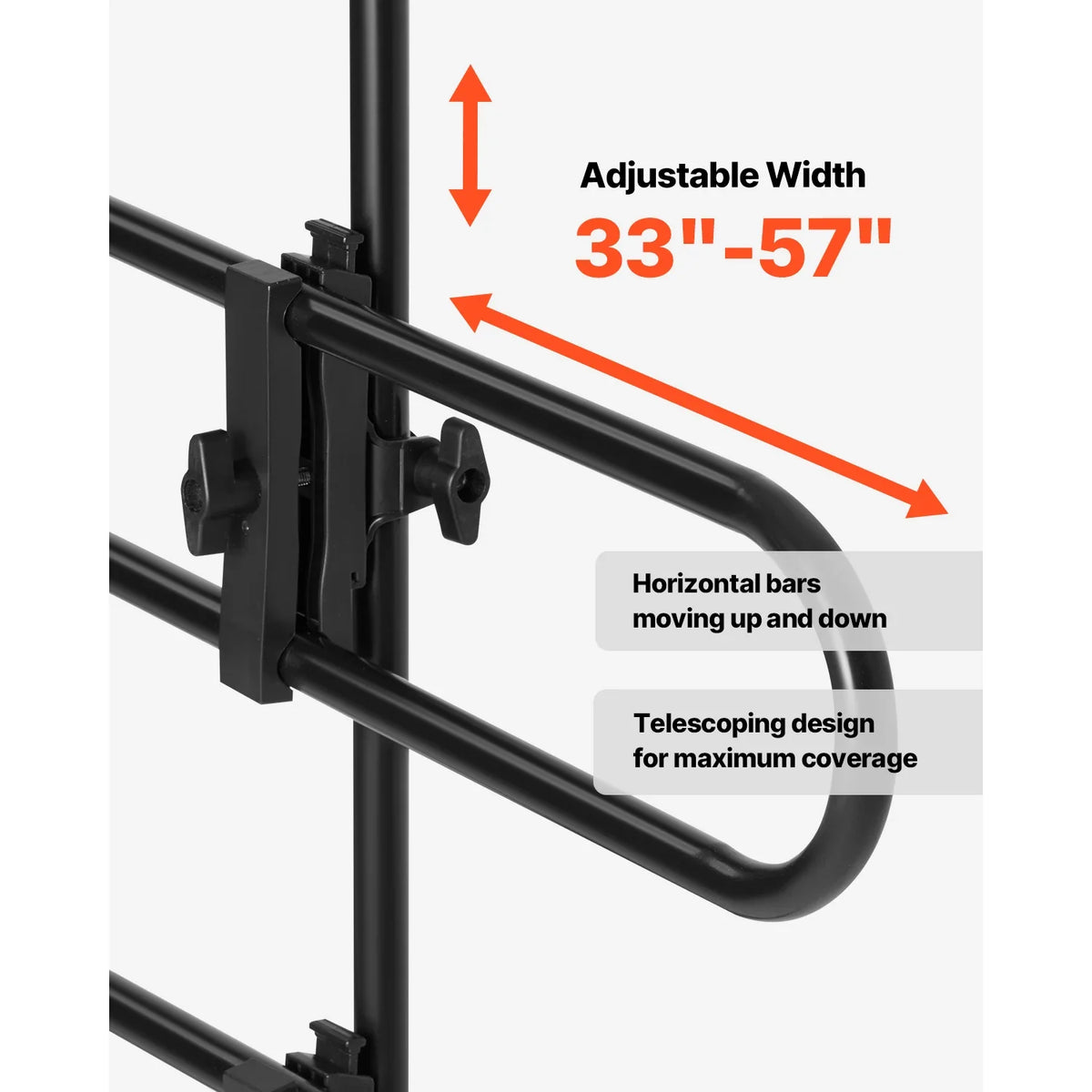 Dog Car Barrier, Dog Car Gate-Strong Metal Tubing Gate Divider Adjustable Universal-Fit Vehicle Pet Barrier for Car Truck