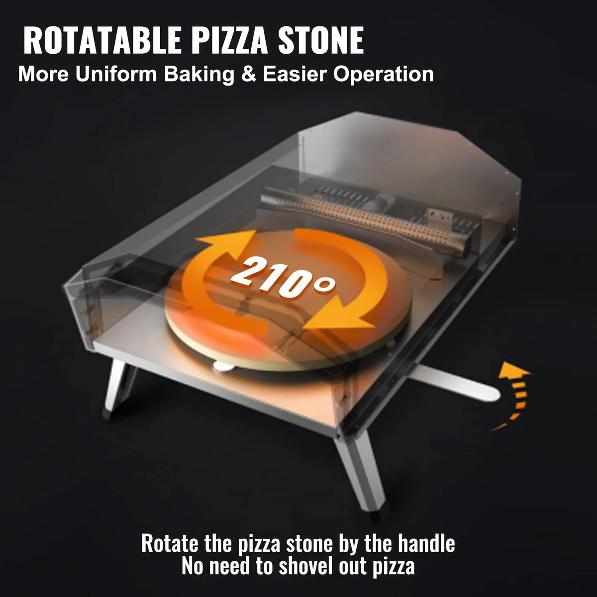 Multi-fuel Outdoor Pizza Oven,12/13/16 inch Wood Fired & Gas Pizza Maker Portable Pizza Ovens for Outside Backyard Camping