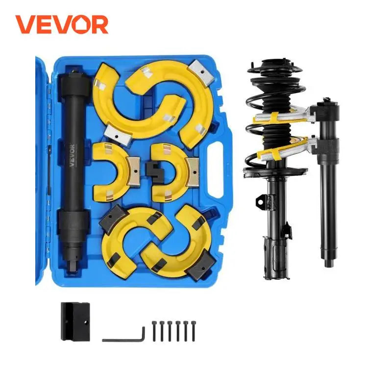 Strut Spring Compressor Set Macpherson Strut Spring Compressor Kit Interchangeable Fork Strut Coil Extractor Remover Tool