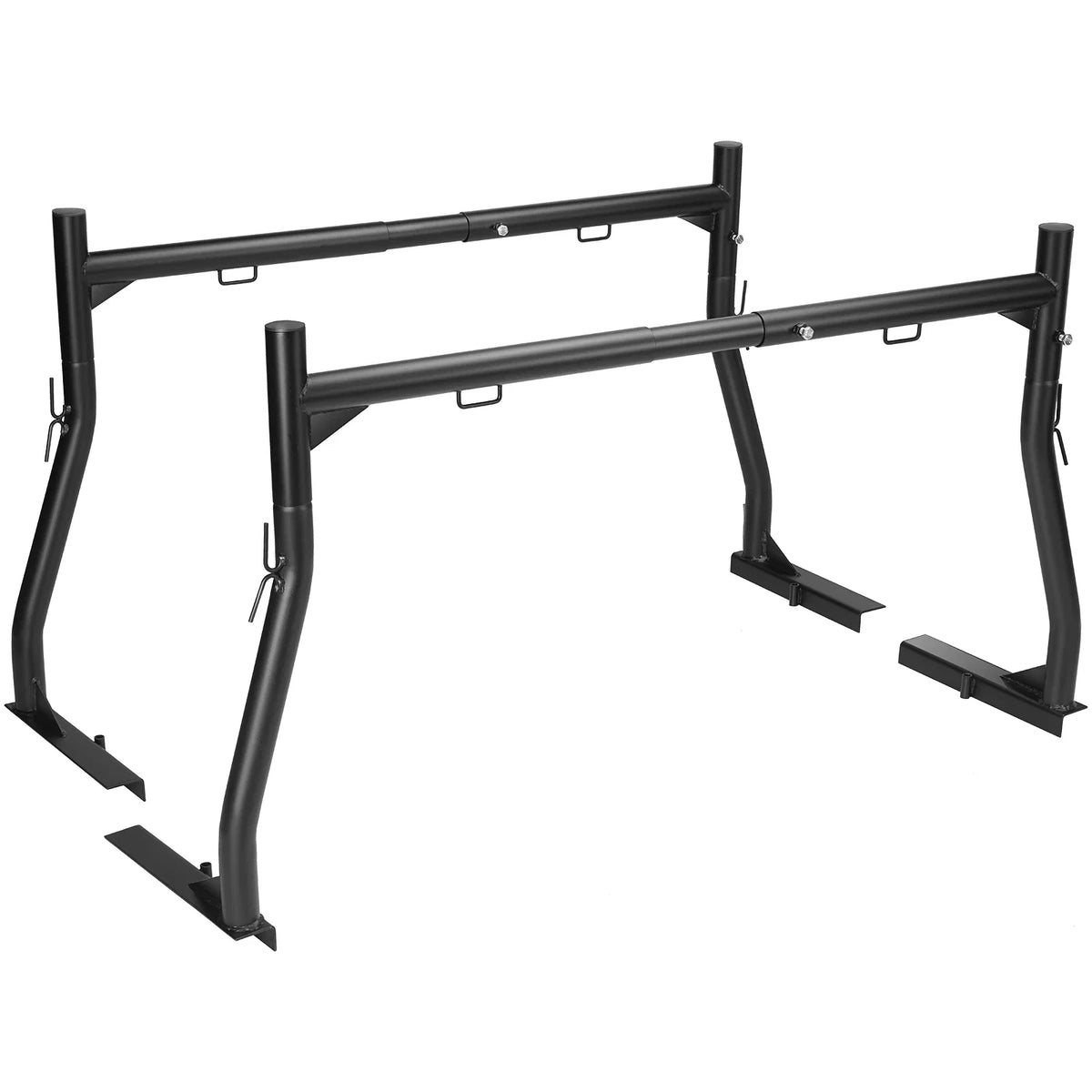 46-71inch Extendable Truck Ladder Rack 800 lbs Capacity Steel Rack for Truck with Non-Drilling J-bolts for Kayak Surfboard