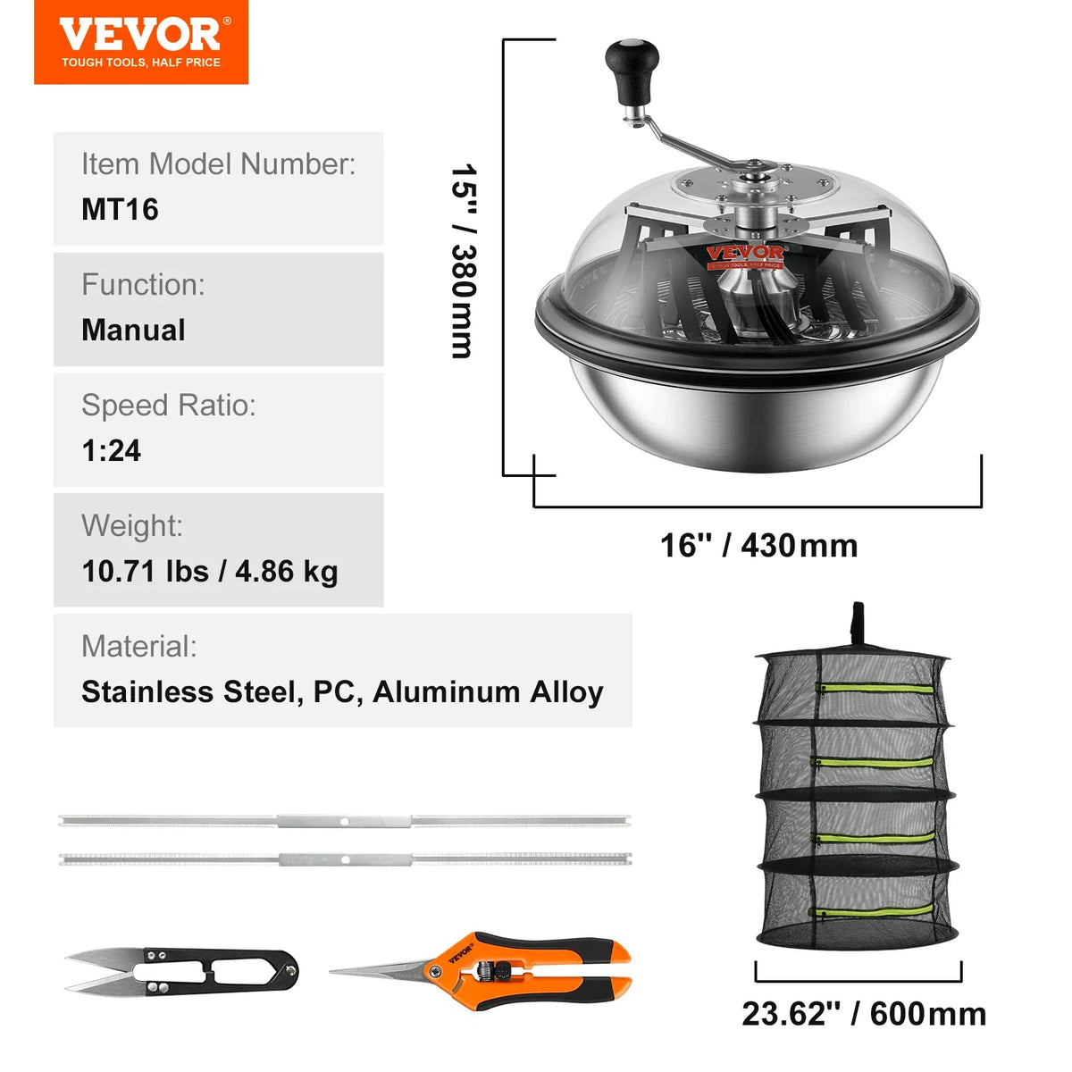 Bud Leaf Trimmer Stainless Steel Manual Bud Trimmer Machine Hand Pruners Included for Cutting Leaves Buds Hydroponic Plant