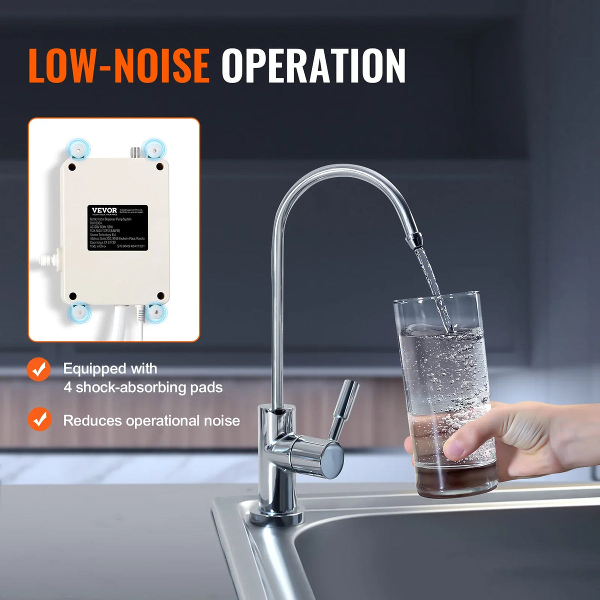 Bottled Water Dispenser Pump System, 5Gal Dispensing System,Automatic Electric Water Dispenser,Single Inlet Water Jug Pump