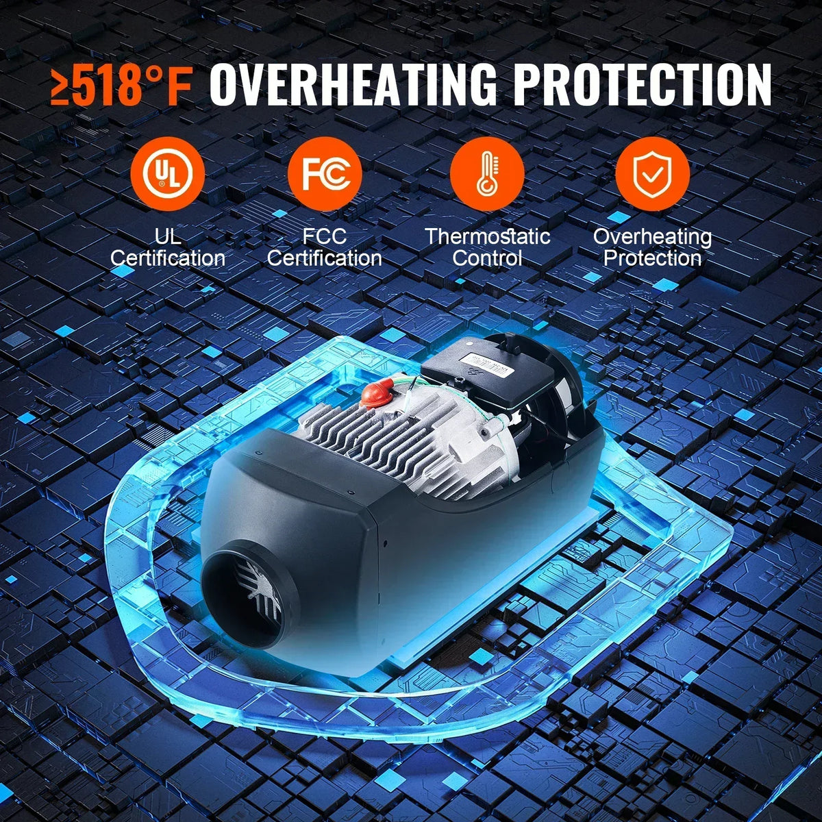 Car Heater Air Diesel Parking Heater 12V 2/5/8KW  LCD Switch Silencer Truck Boat Autos Portable Heat Installation