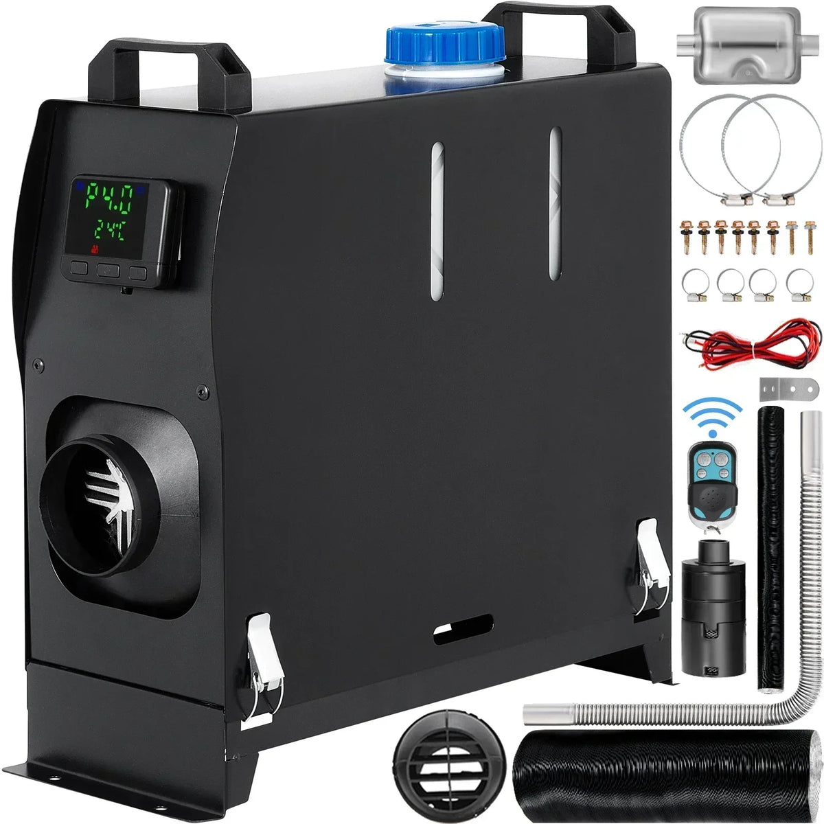 Car Heater Diesel Air Heater 5/8KW 12V With LCD Switch Silencer for Car Truck Boat RV Parking Diesel Heater Auxiliary Heat