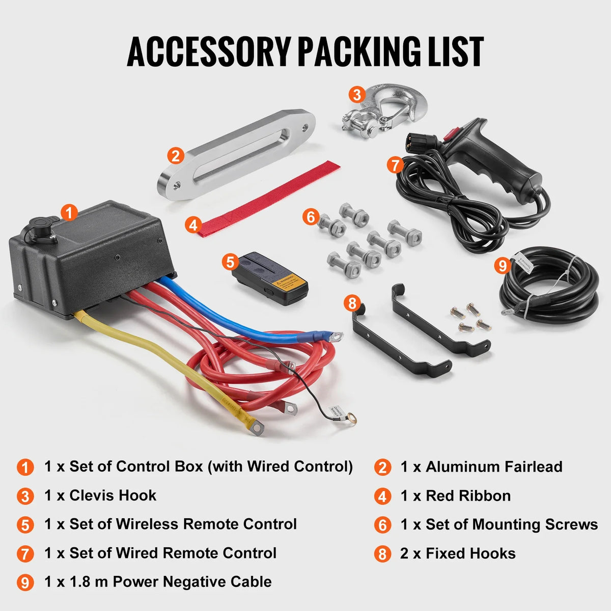 13,500 lb 12V DC Electric Winch with Wired Remote Control, IP55 Waterproof for Towing Off-Road SUV Jeep Trailer Boat