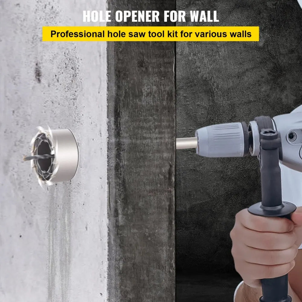 4 in 1 Concrete Hole Saw Kit 8/9PCS 30-100/40-125 mm SDS Plus or SDS Max Shank Cement Drill Bit Wall Hole Opener Tools Set