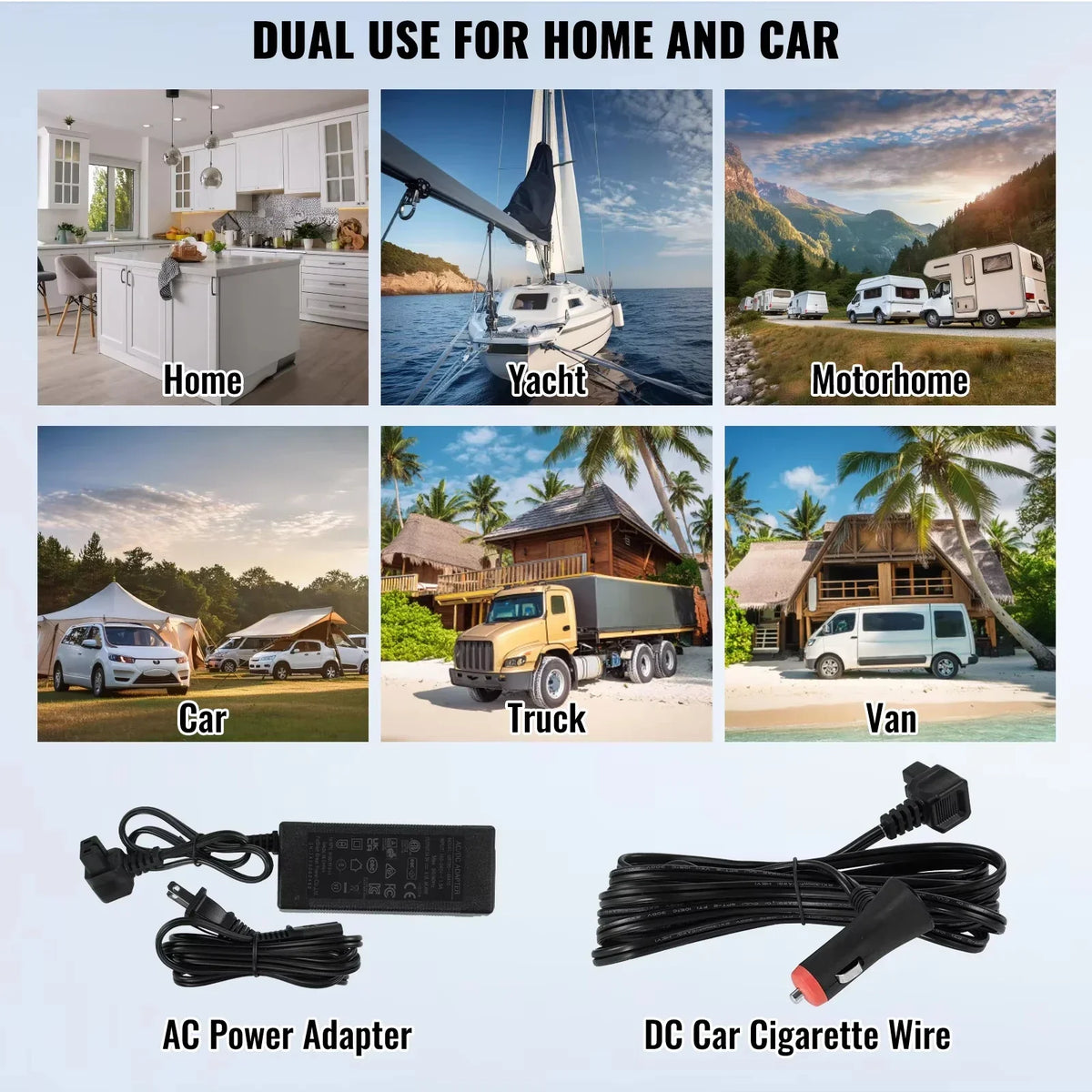 Car Refrigerator  12 Volt Car Refrigerator Fridge  37 L -4℉-68℉  12/24V DC and 100-240V AC  for Outdoor  Camping and RV