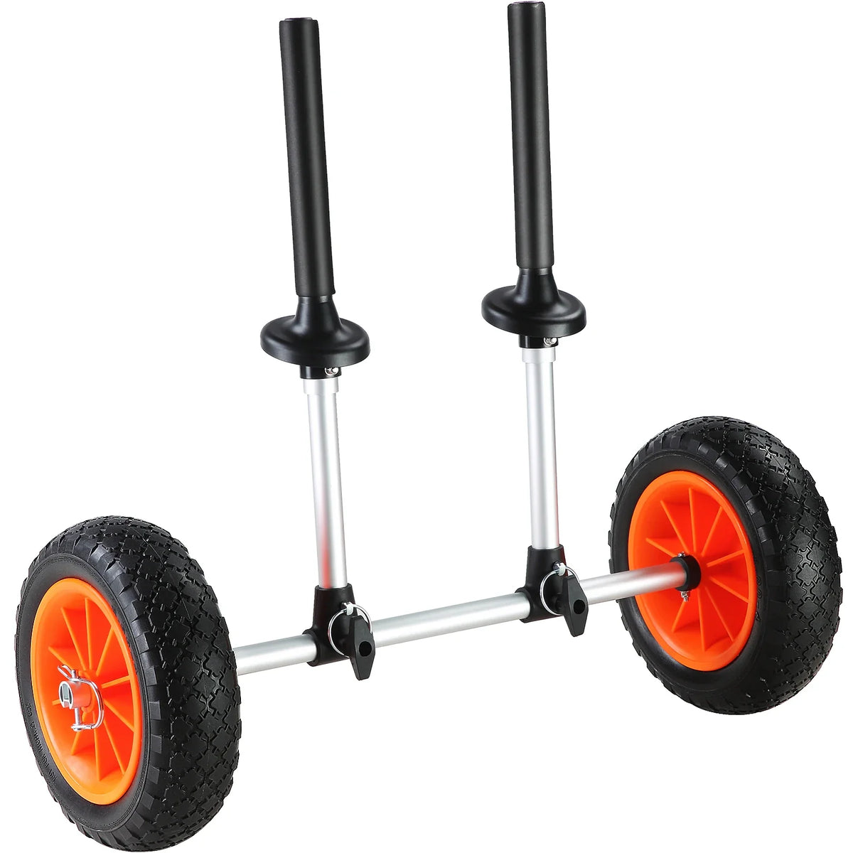 Heavy Duty Kayak Cart 280lbs Load Capacity Detachable Canoe Trolley Cart for Kayaks with Drain Holes of 2.54mm and Above