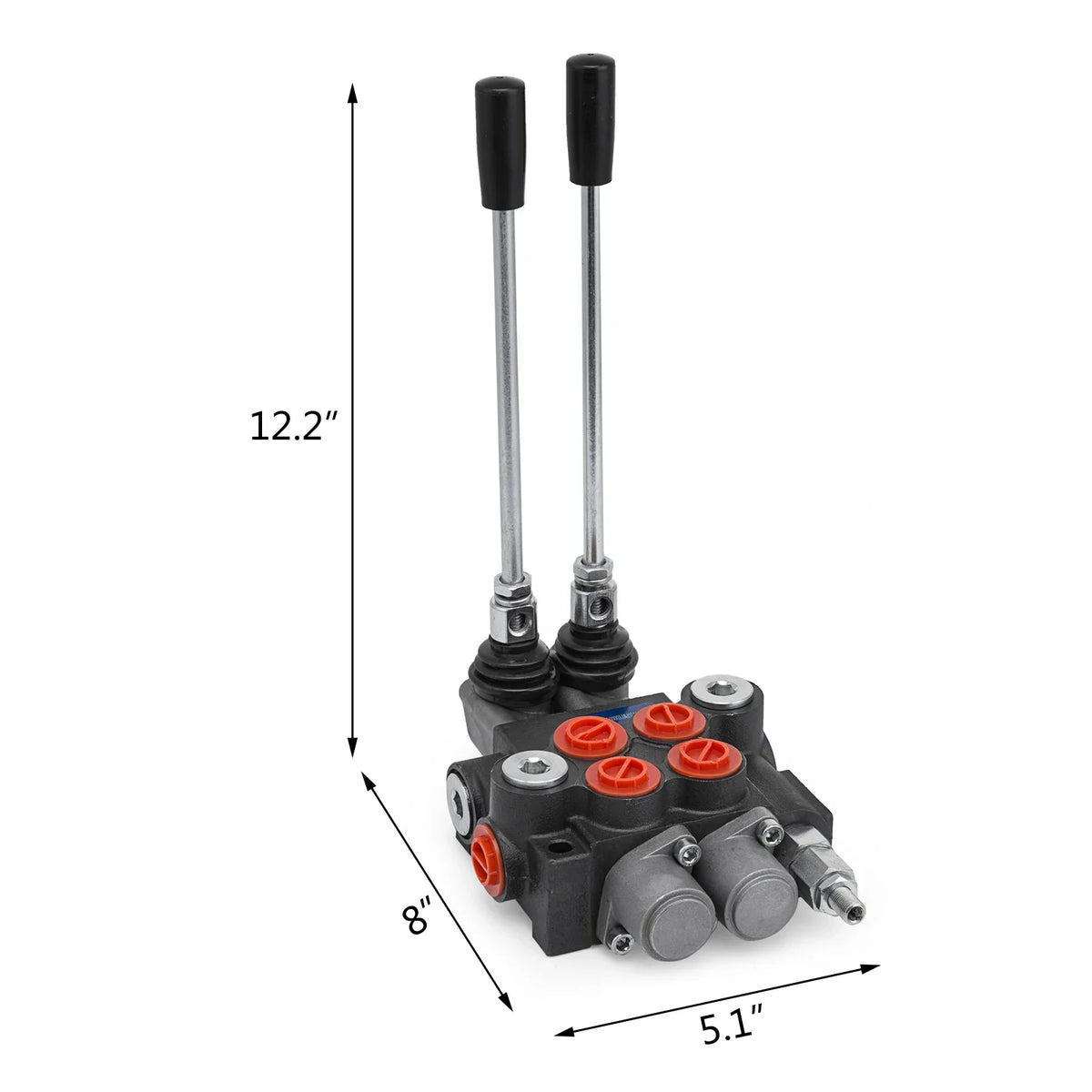 2/3 Spool Hydraulic Directional Control Valve 11gpm Hydraulic Control Valve Double Acting for Tractors Loaders Tanks