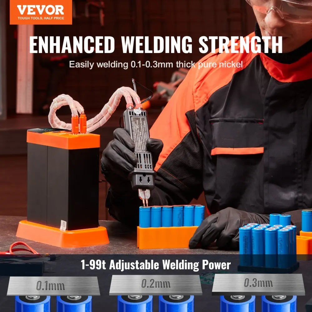 Battery Spot Welder 14.5KW Capacitor Energy Storage Pulse Battery Spot Welder with 73B Welding Pen 801D High Power Spot