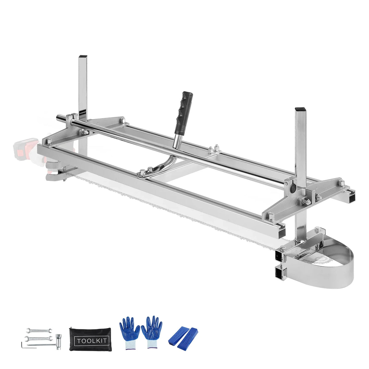 Chainsaw Mill Portable Sawmill 14"-36" Guide Bar 0.2"-11.81" Thickness Chainsaw Mill Wood Lumber Cross Cutting Saw Mill