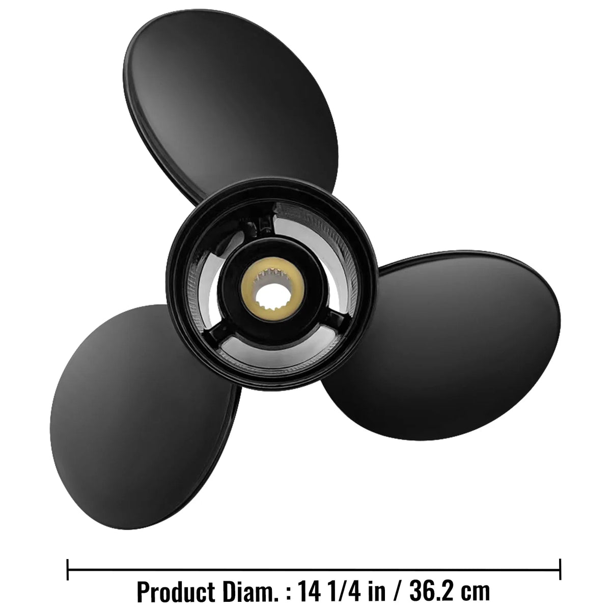 Outboard Propeller Replace for OEM 765183 Compatible with 40-140HP 2-Stroke Evinrude Outboard with 13 Tooth Splines