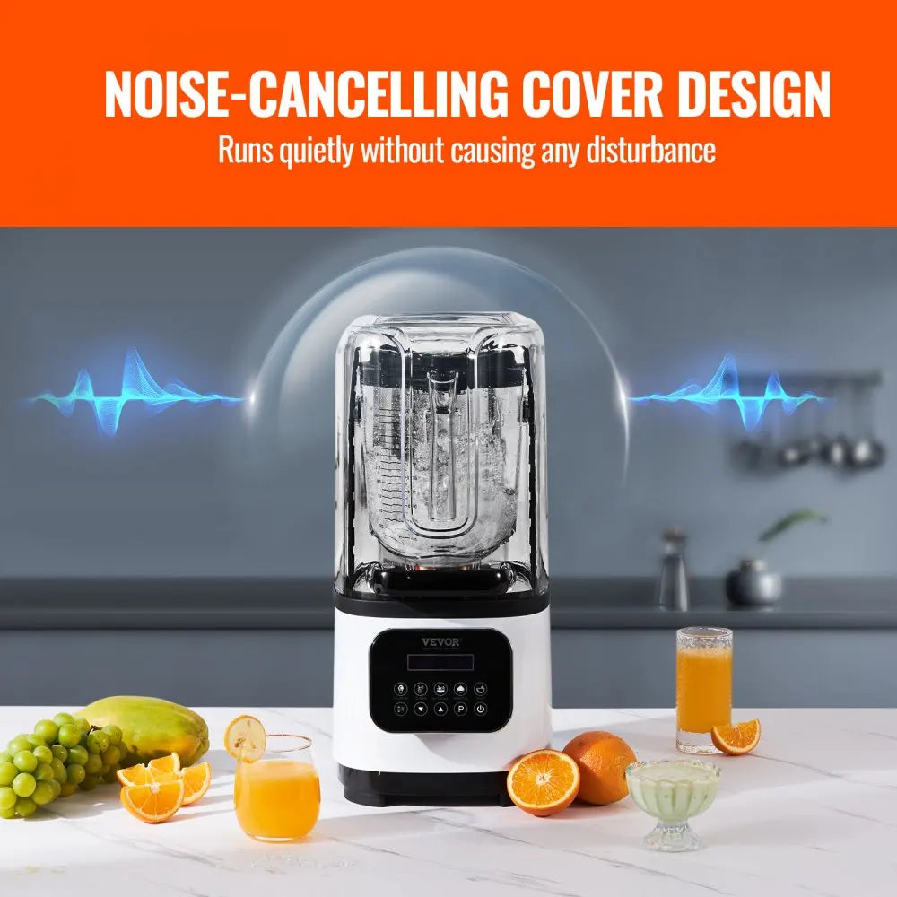 Professional Blenders, Commercial Stainless Steel 9 Speed & 5 Functions Blender for Shakes Smoothies Peree and Crush Ice
