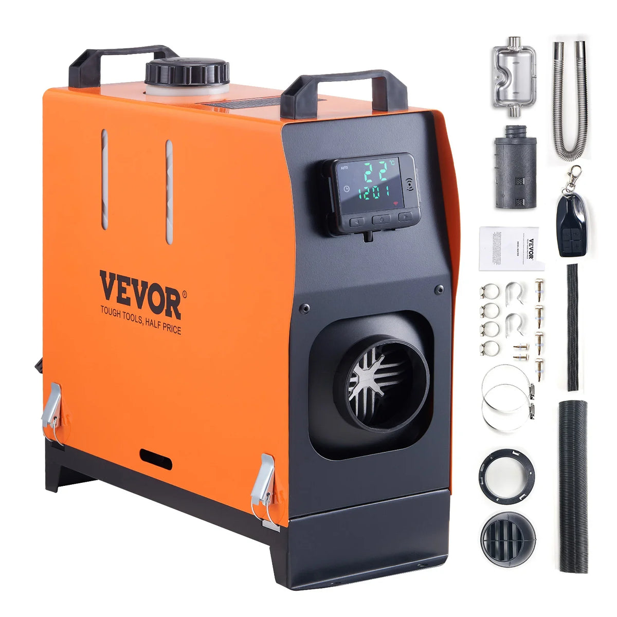 Diesel Heater All in One,8KW Diesel Air Heater w/LCD Panel & Remote Control,Portable Parking Heater Fast Heating Low Noise