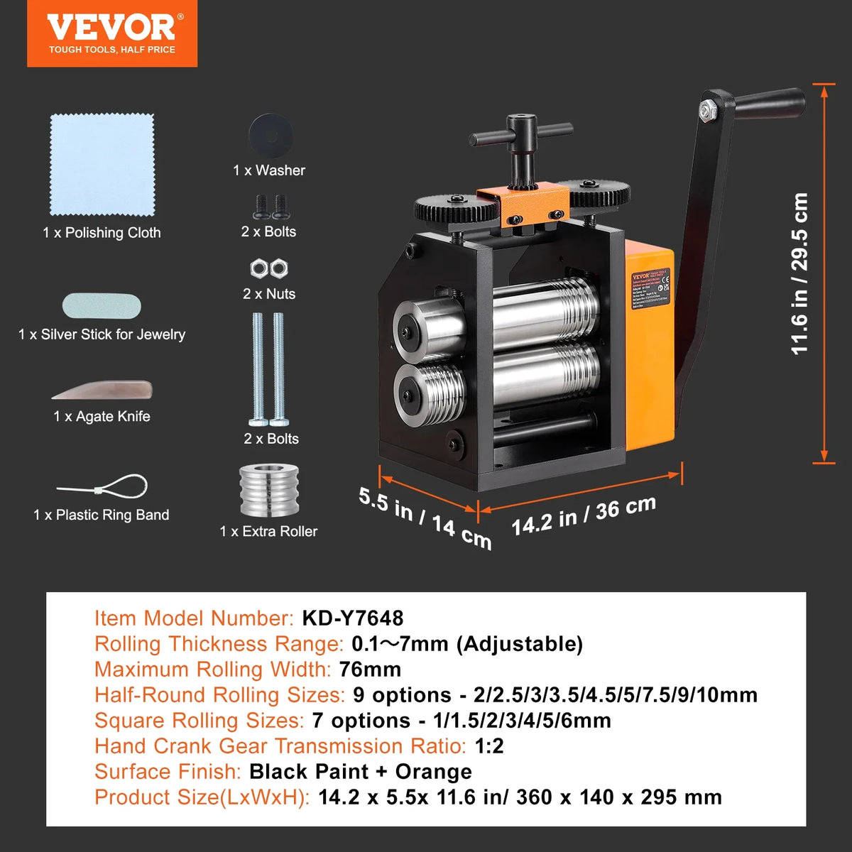 Jewelry Rolling Mill Manual Jewelry Rolling Mill Machine Metal Jewelry Press Making for Gold & Silver Manual Combination