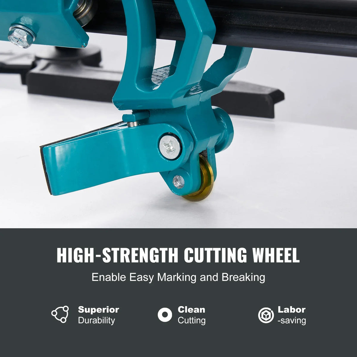 1200mm Manual Tile Cutter,Porcelain Ceramic Tile Cutter Tungsten Carbide Cutting Wheel,Infrared Positioning,Anti-Skid Feet