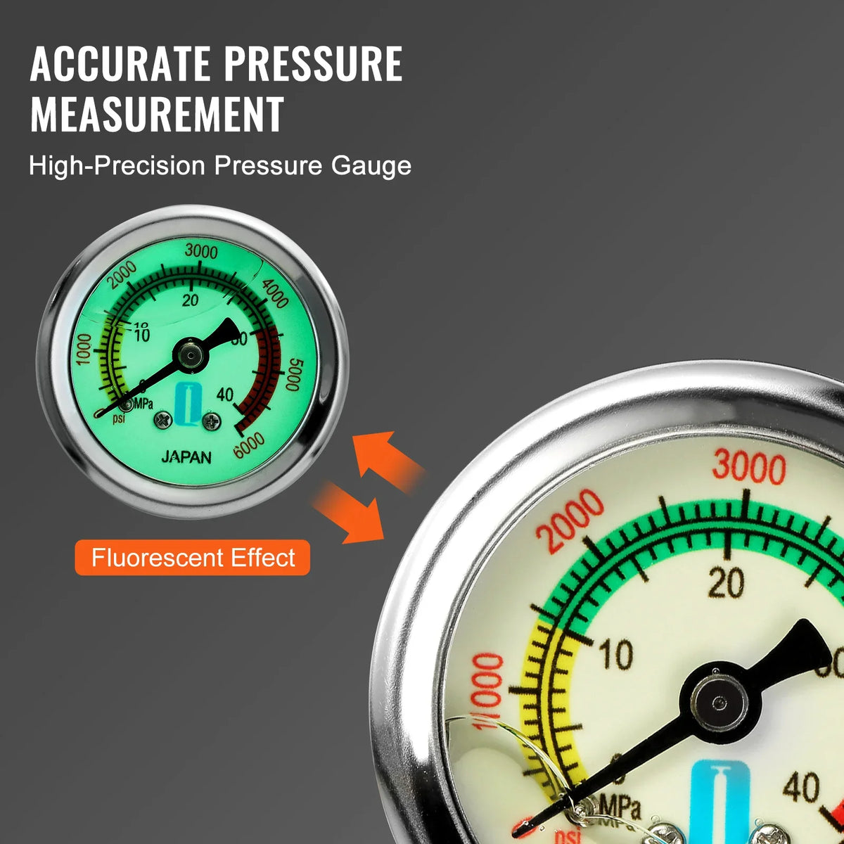 3 Stage PCP Pump 30MPa 4500PSI W/ Pressure Gauge Air Hand Stirrup Pump for Pistols, Rifles, Air Guns, Car Bicycle Hunting