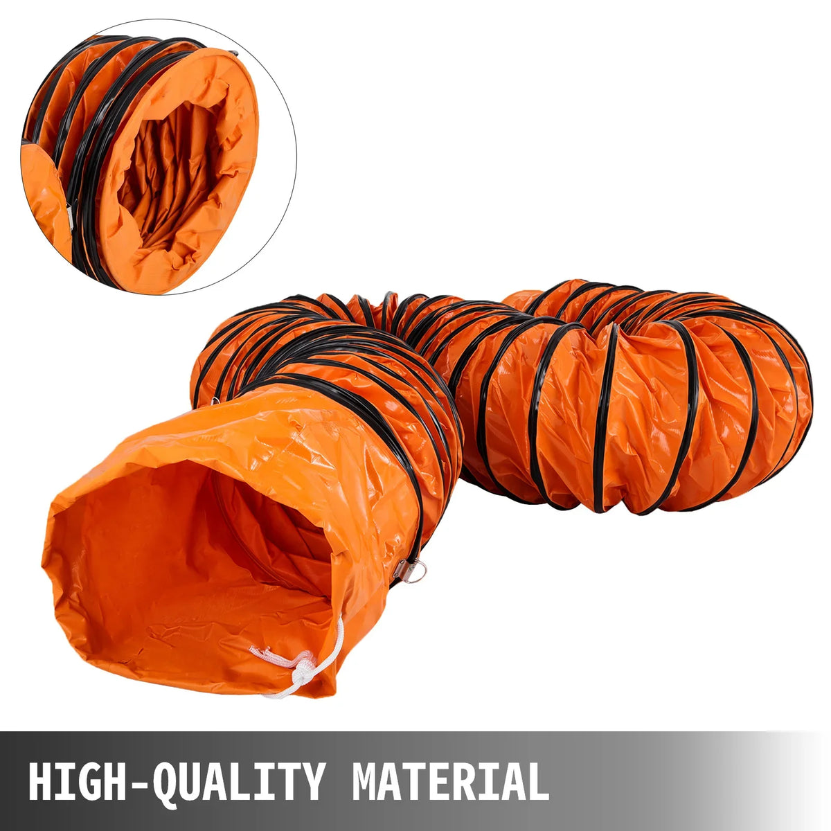 10 M/32ft PVC Flexible Duct Hosing for 300mm/12Inch Diameter Exhaust Fan Durable PVC Ducting for Kitchen/Garage/Sewerage