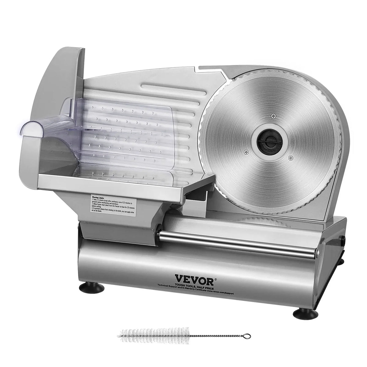 Meat Slicer, 7.5 inch Electric Deli Food Slicer, 180W Meat Cutter w/a Premium SUS420 Blade,0-0.6 inch Adjustable Thickness