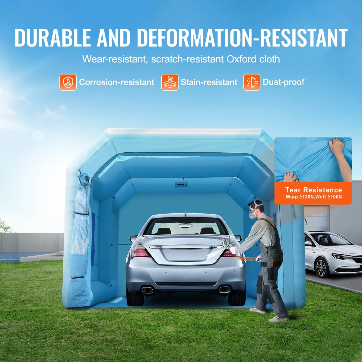 Inflatable Paint Booth Inflatable Spray Booth with Powerful Blowers and Air Filter System Portable Car Paint Booth