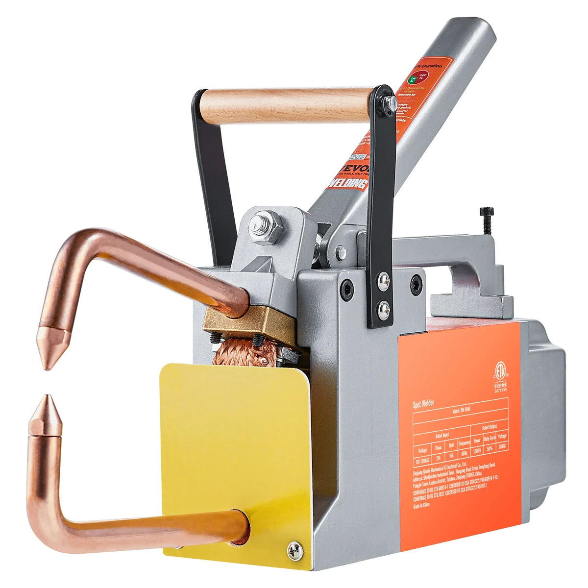 Portable Spot Welder 8KVA Handheld Welding Tip Gun Metal Sheet Spot Welding Machine for Stainless Steel Aluminum Sheet