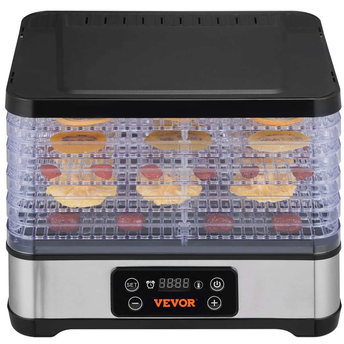 Food Dehydrator Machine, 5/6/10 Tray Fruit Dehydrator Electric Food Dryer for Jerky, Herb Meat, Beef, Fruit, Dog Treats