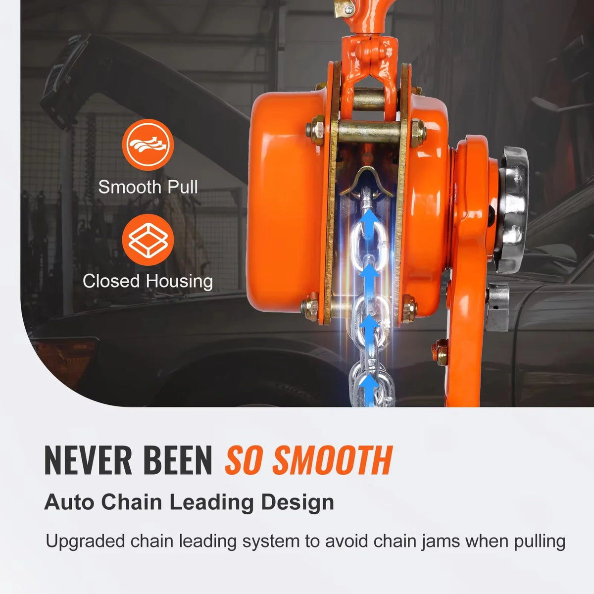 Manual Lever Chain Hoist 0.75/1.5/3/6Ton 10/20 FT Come Along G80 Galvanized Carbon Steel Auto Chain Leading for Garage