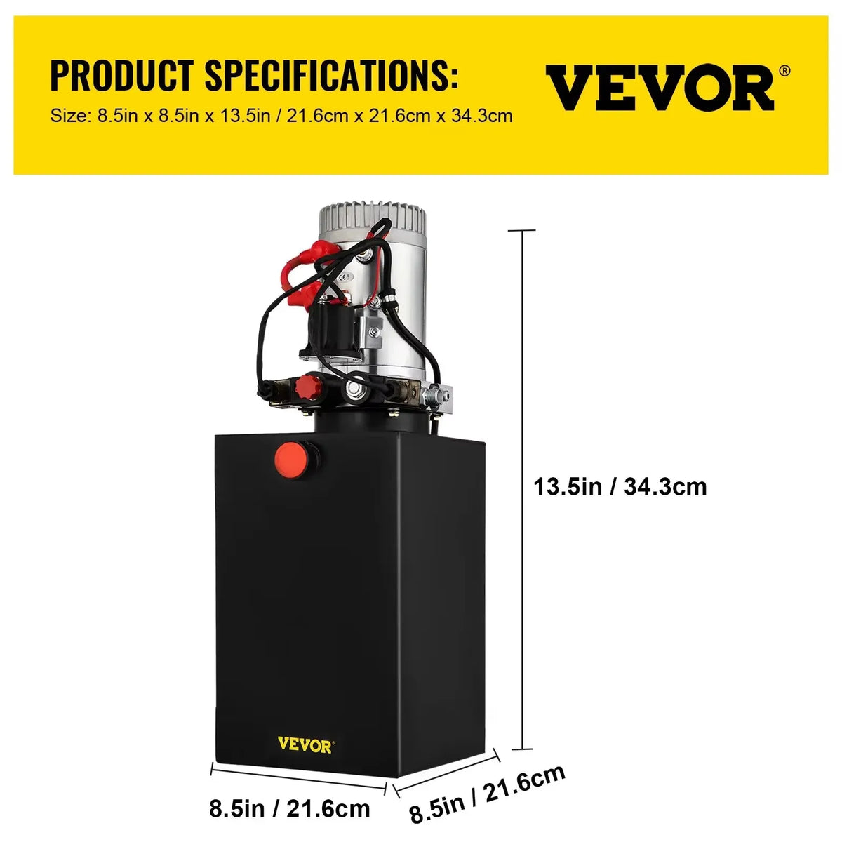 Car Jack Hydraulic Pump 12V DC Double Acting Power Unit 4/8/10/12/15/20 Quart Steel Oil Tank Dump Trailer Truck Lift Pump