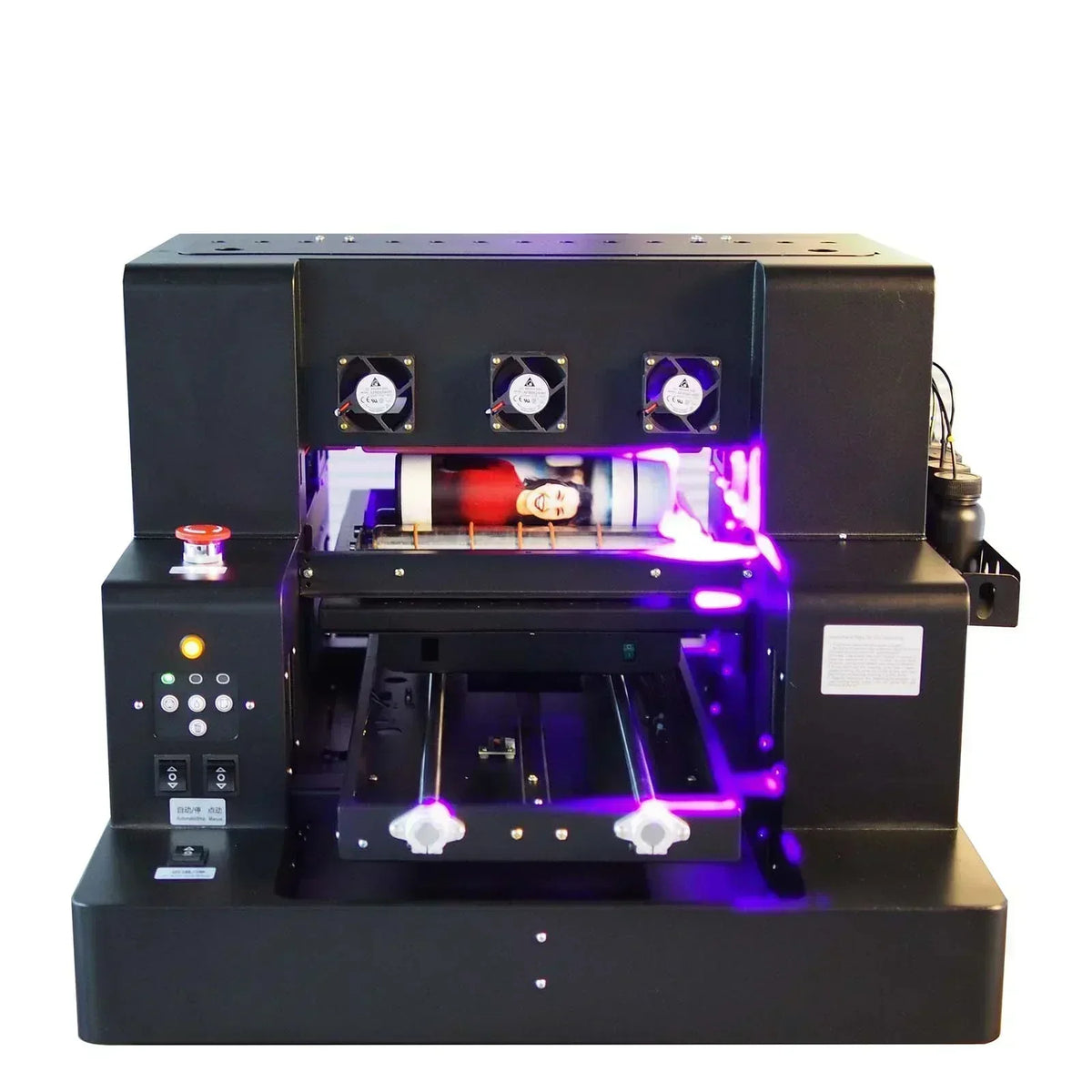 A3 UV Bottle Printing For Phone Case Glass Wood Acrylic A4 UV Flatbed Printer Sticker Label Printer  UV Printer