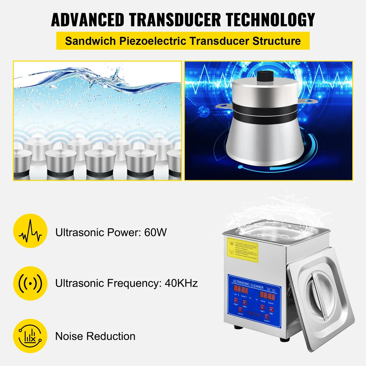 Ultrasound Home Appliances 1.3L 2L 3L 6L 10L 15L 22L 30L Ultrasonic Cleaner Lave-Dishes Portable Washing Machine Diswasher
