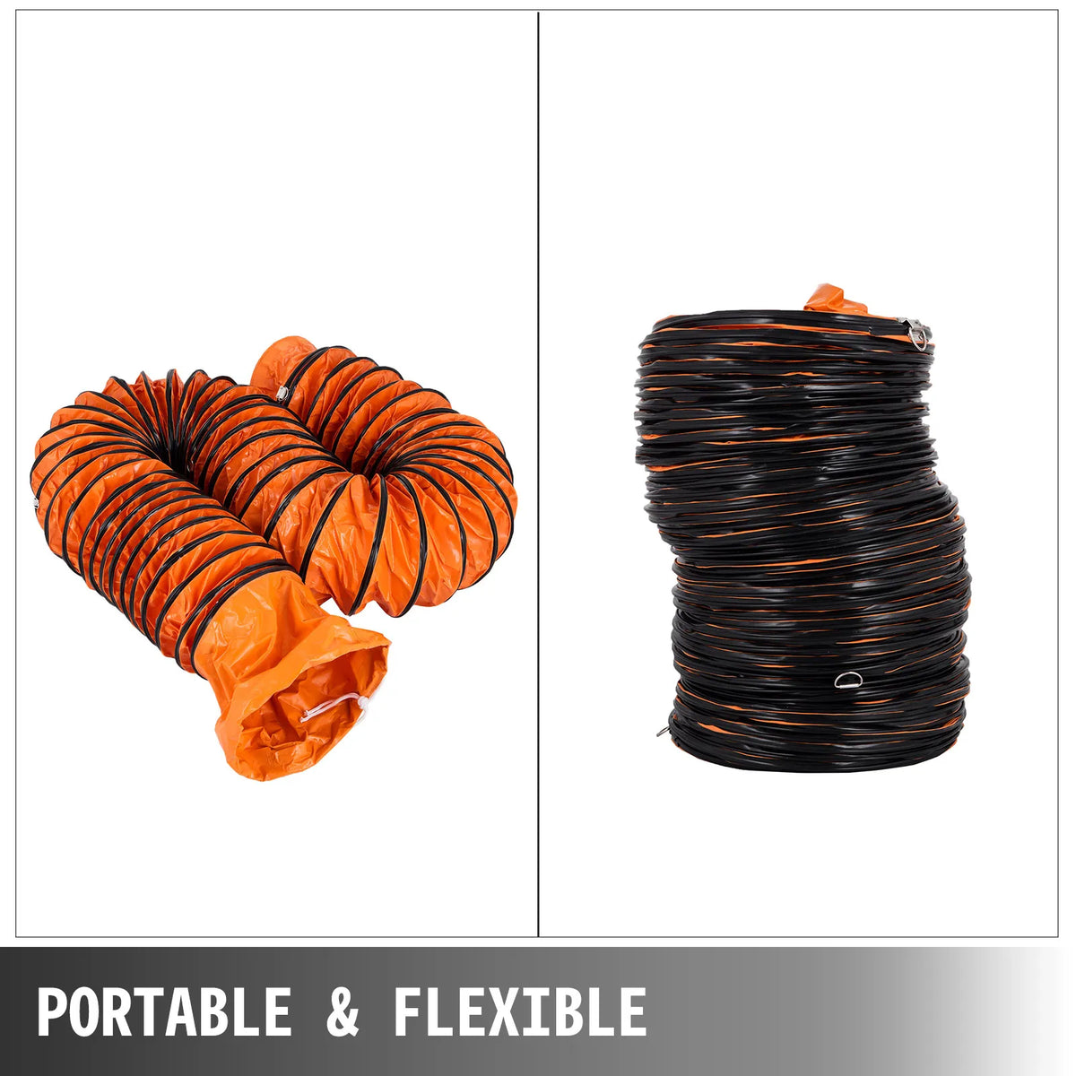 10 M/32ft PVC Flexible Duct Hosing for 300mm/12Inch Diameter Exhaust Fan Durable PVC Ducting for Kitchen/Garage/Sewerage