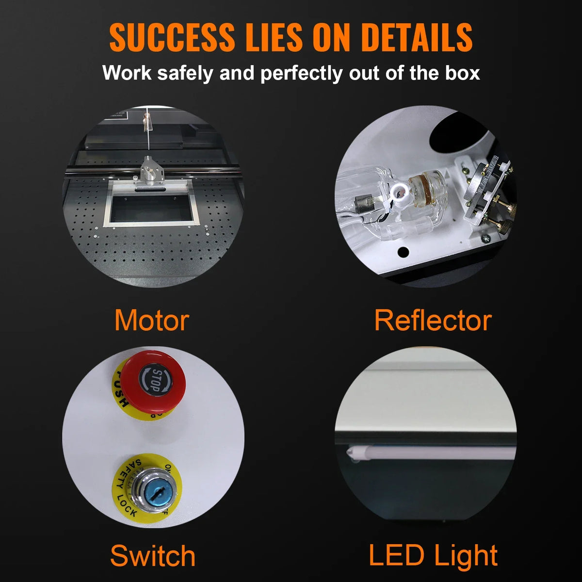 Laser Engraver 50W 400*400MM CO2 Laser Carving Machine 110V American/220V EuropeanPlug  Engraving Machine For Acrylic Wood