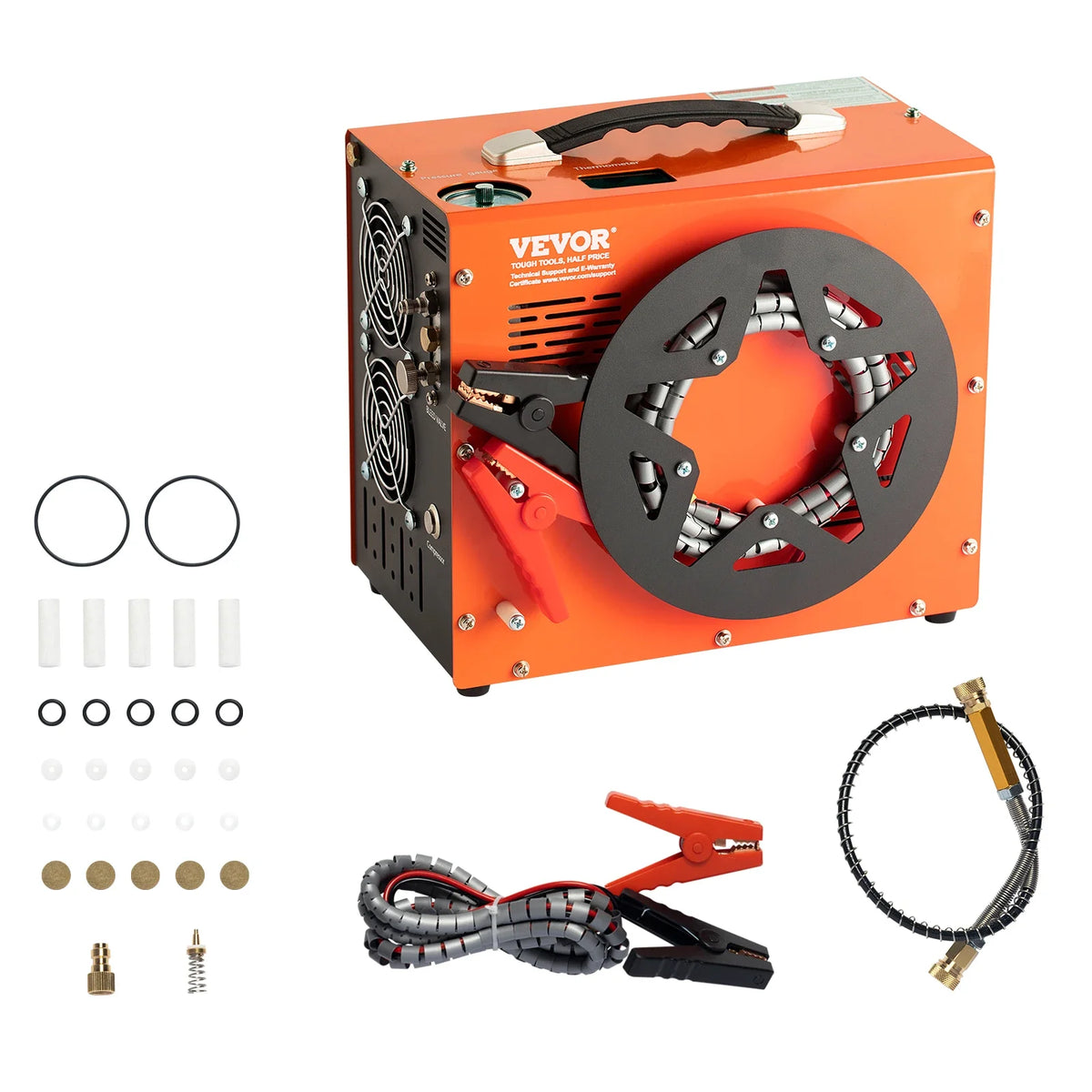 PCP Air Compressor 4500PSI/30Mpa Portable PCP Airgun Compressor Water-Free Air Rifle Paintball Scuba Tank Compressor Pump