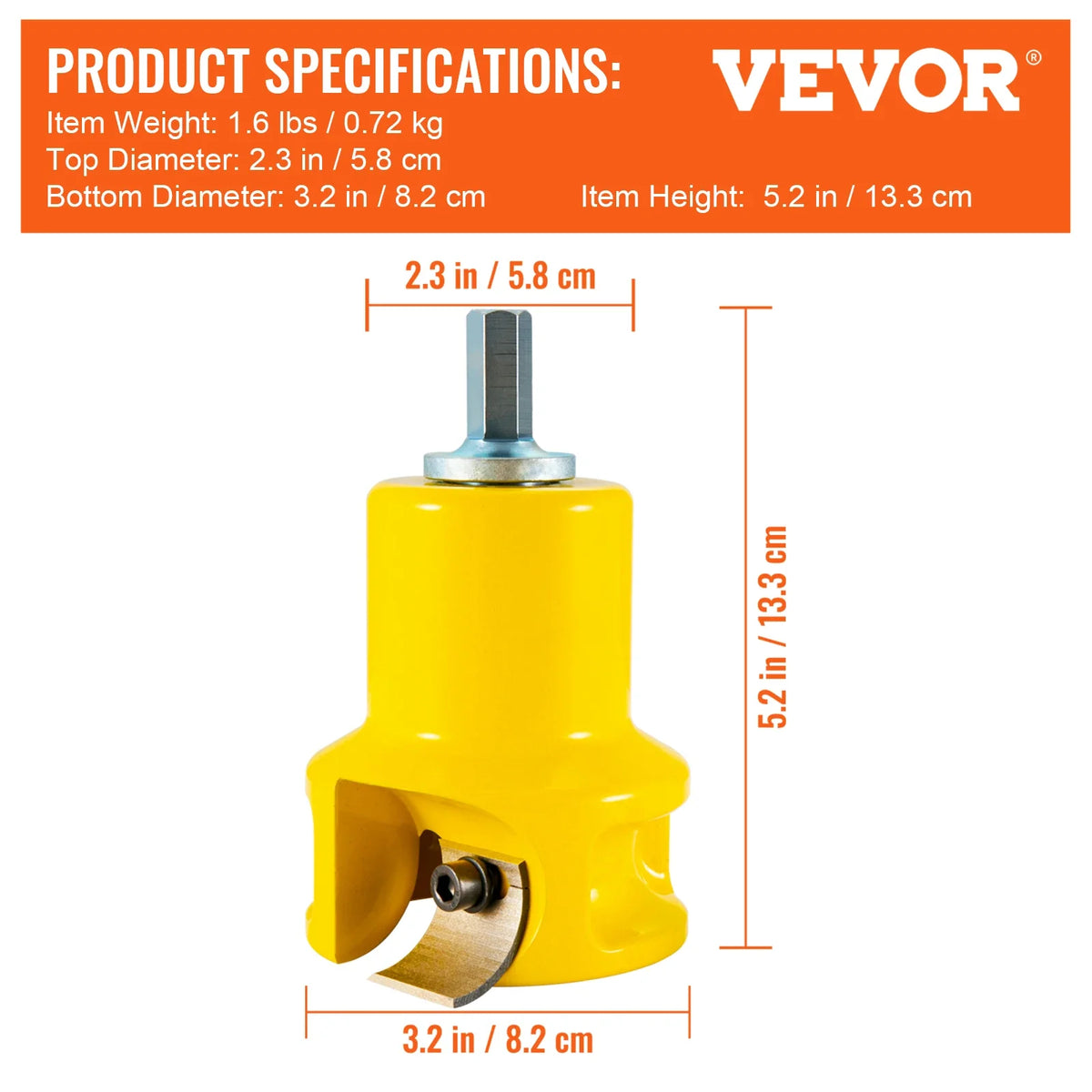 4/6/8Pcs Tenon Cutter Log Furniture Kit 1/1.5/2in Straight/Curved Blades Commercial Woodworking Tool for Corded Drill