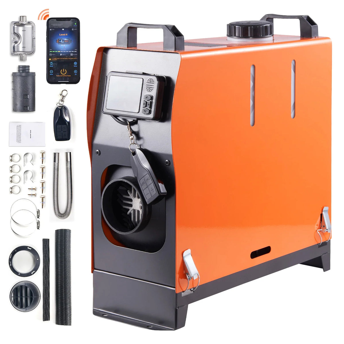 5/8KW Car Heater Diesel Air Heater 12V Diesel Heater With LCD Switch Silencer for Car Truck Boat RV Parking Diesel Heater