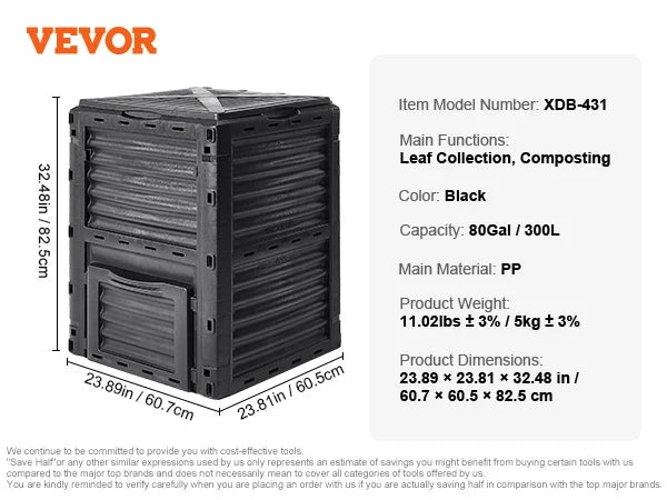 5-Tray Worm Composter Compost Bin Outdoor And Indoor Sustainable Design Worm Farm Kit For Recycling Food Waste